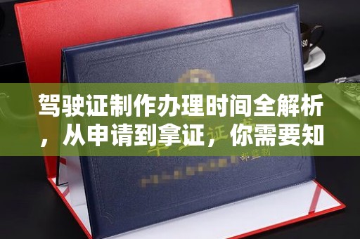 泸水驾驶证制作办理时间全解析，从申请到拿证，你需要知道的一切