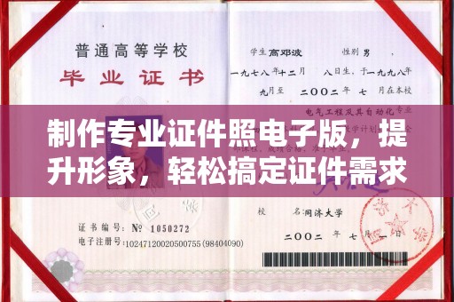 泸水制作专业证件照电子版，提升形象，轻松搞定证件需求