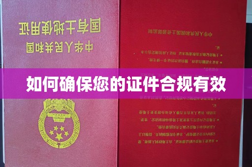 泸水如何确保您的证件合规有效
