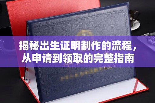 泸水揭秘出生证明制作的流程，从申请到领取的完整指南