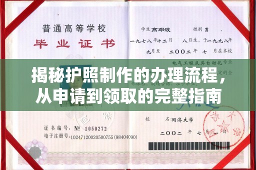 泸水揭秘护照制作的办理流程，从申请到领取的完整指南