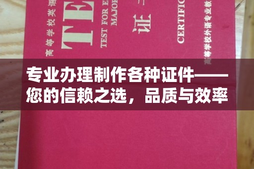 泸水专业办理制作各种证件——您的信赖之选，品质与效率的完美结合