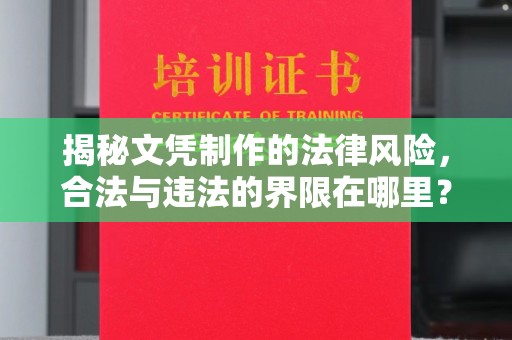 泸水揭秘文凭制作的法律风险，合法与违法的界限在哪里？