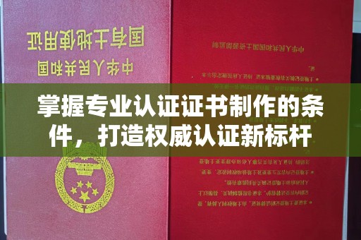 泸水掌握专业认证证书制作的条件，打造权威认证新标杆