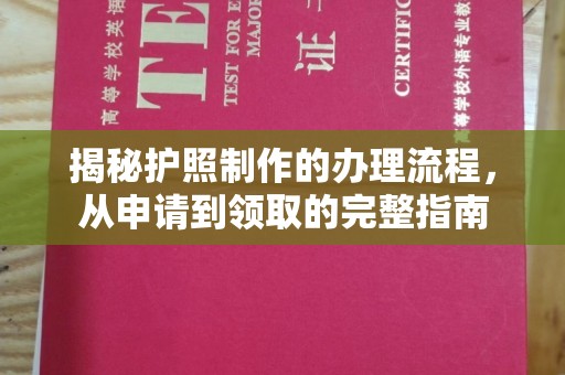 泸水揭秘护照制作的办理流程，从申请到领取的完整指南