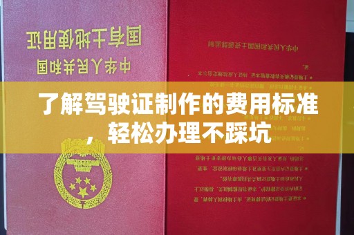 泸水了解驾驶证制作的费用标准，轻松办理不踩坑