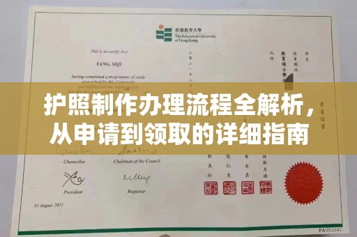 泸水护照制作办理流程全解析，从申请到领取的详细指南
