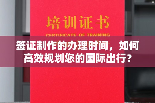 泸水签证制作的办理时间，如何高效规划您的国际出行？